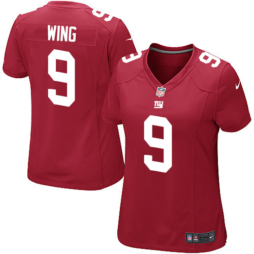 Women's Limited Brad Wing Nike Jersey Red Alternate - #9 NFL New York Giants